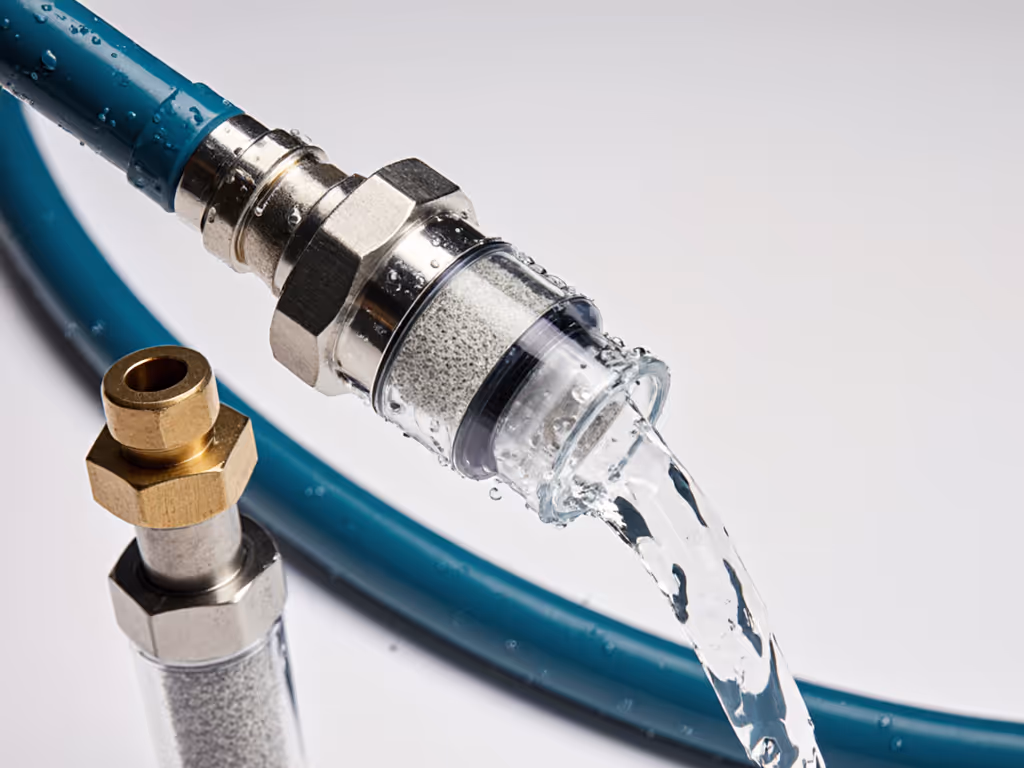 garden_hose_connection_with_stainless_fittings_and_water_filtration_setup