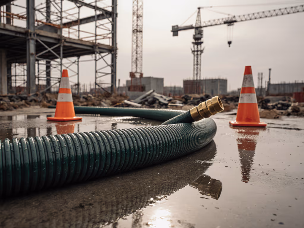 Pro-Grade Job Site Hose: Crush-Proof & Leak-Free