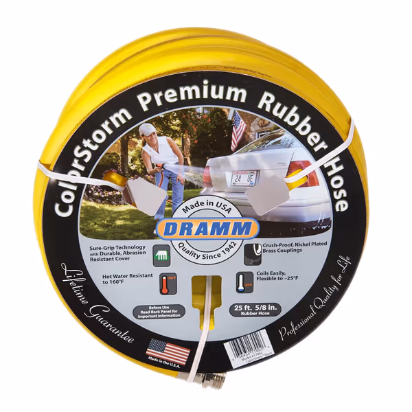 Dramm ColorStorm Premium Rubber Garden Hose, 5/8"x50'