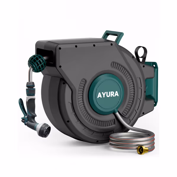 AYURA Retractable Garden Hose Reel (100 ft)